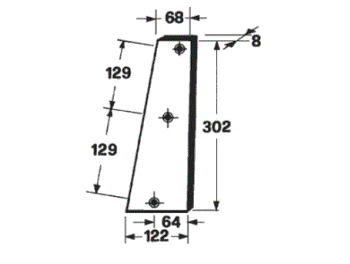 58.479 Cutit piston  MF:105 ;Case F200, F220, F300, F330