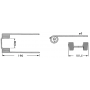 Piese pentru balotiere - 59.519 88.76.210 Deget Pick-up Gallignani 4000,5000,6000